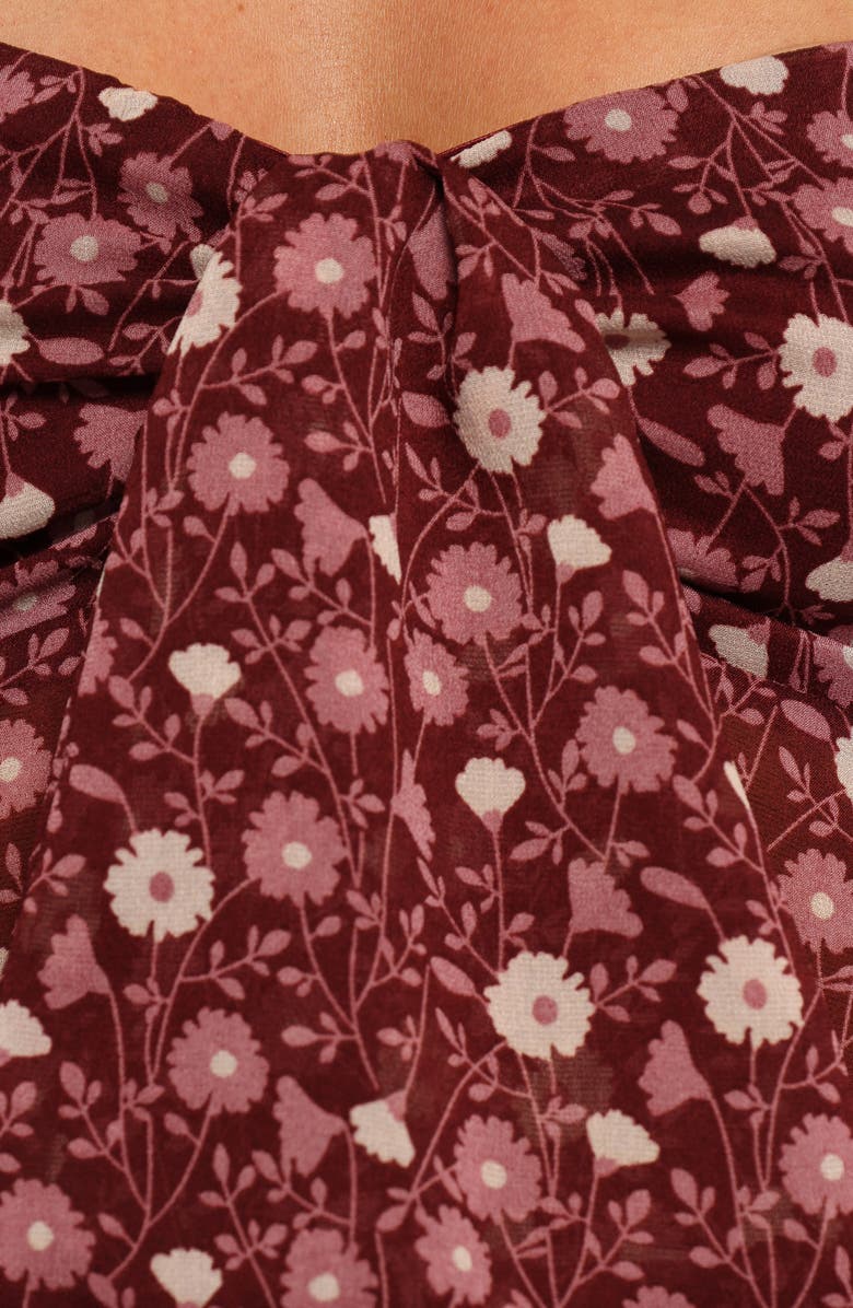 Petal & Pup Darrie Floral Top, Alternate, color, Burgundy Multi