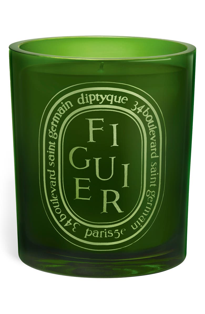 Diptyque Figuier (Fig Tree) Scented Indoor & Outdoor Candle, Main, color, Green Vessel