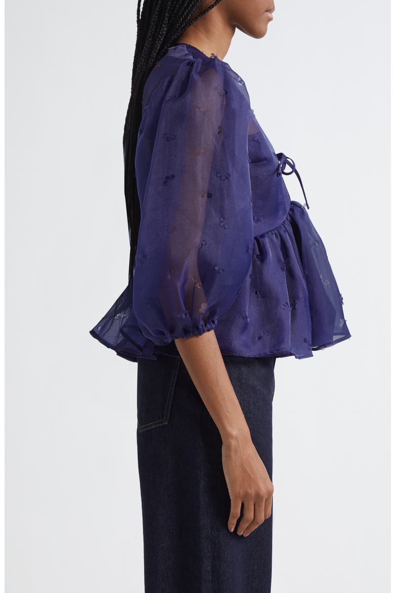 Floral Organza Top, Alternate, color, DITZY FLORAL