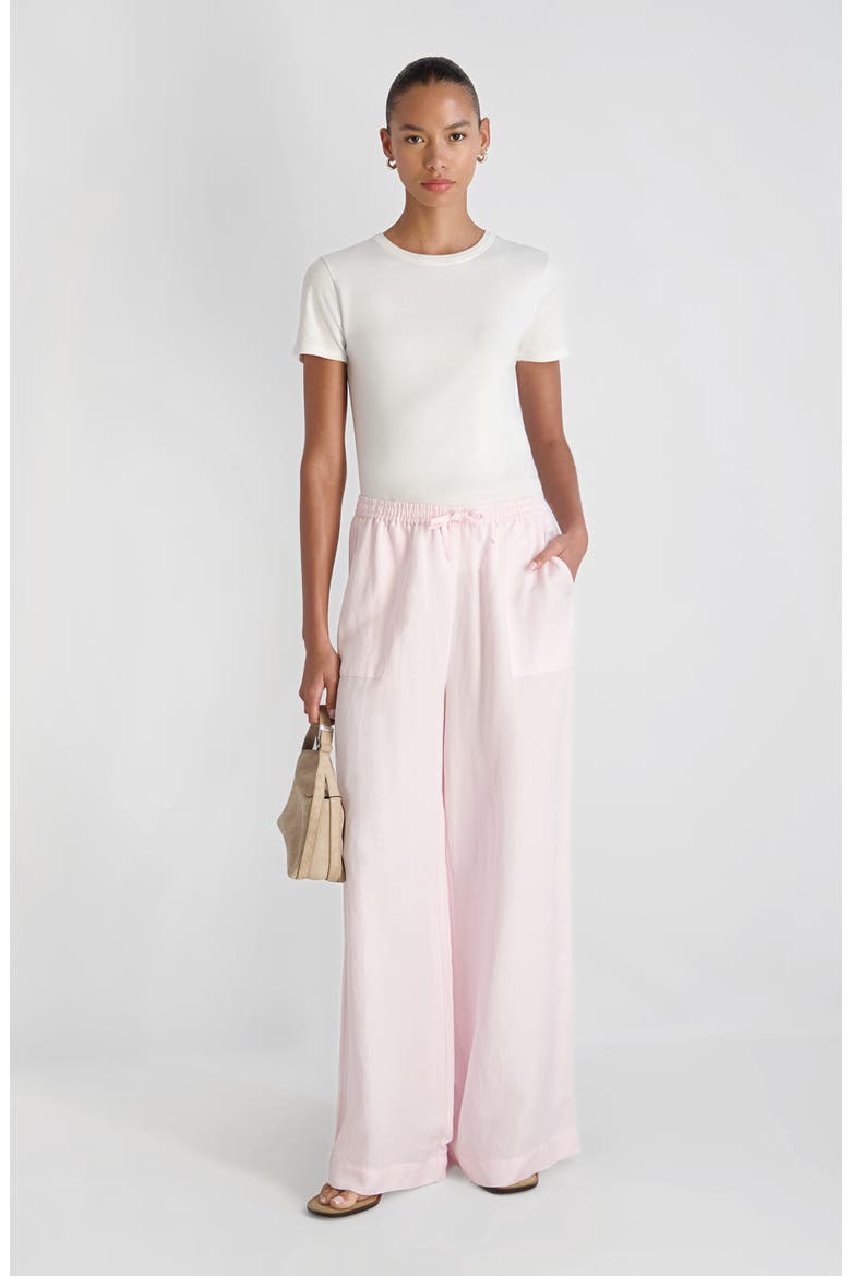 Cooper Wide Leg Drawstring Pants, Alternate, color, PINK ICING