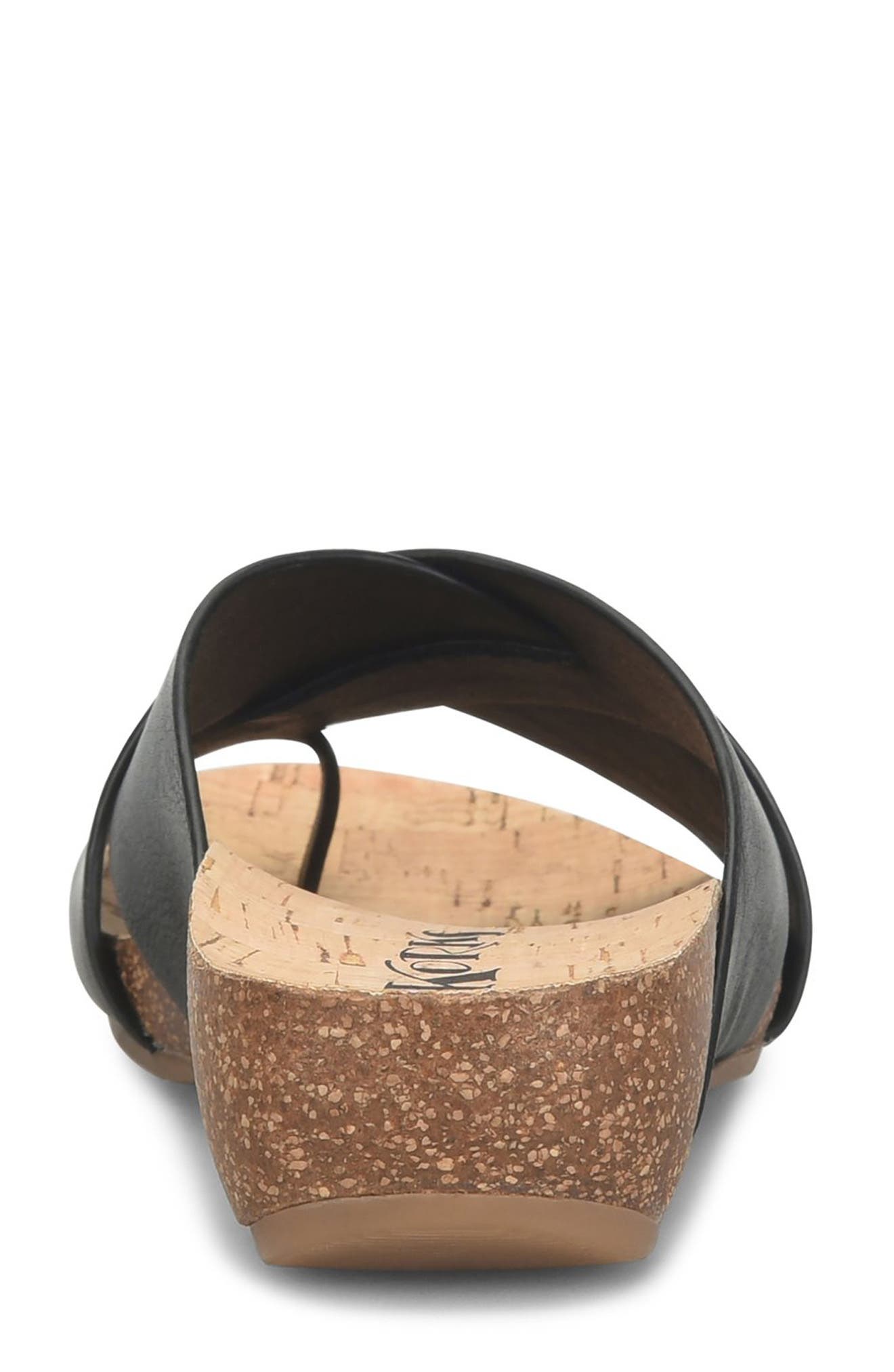 KORKS Micha Toe Post Sandal, Alternate, color, Black