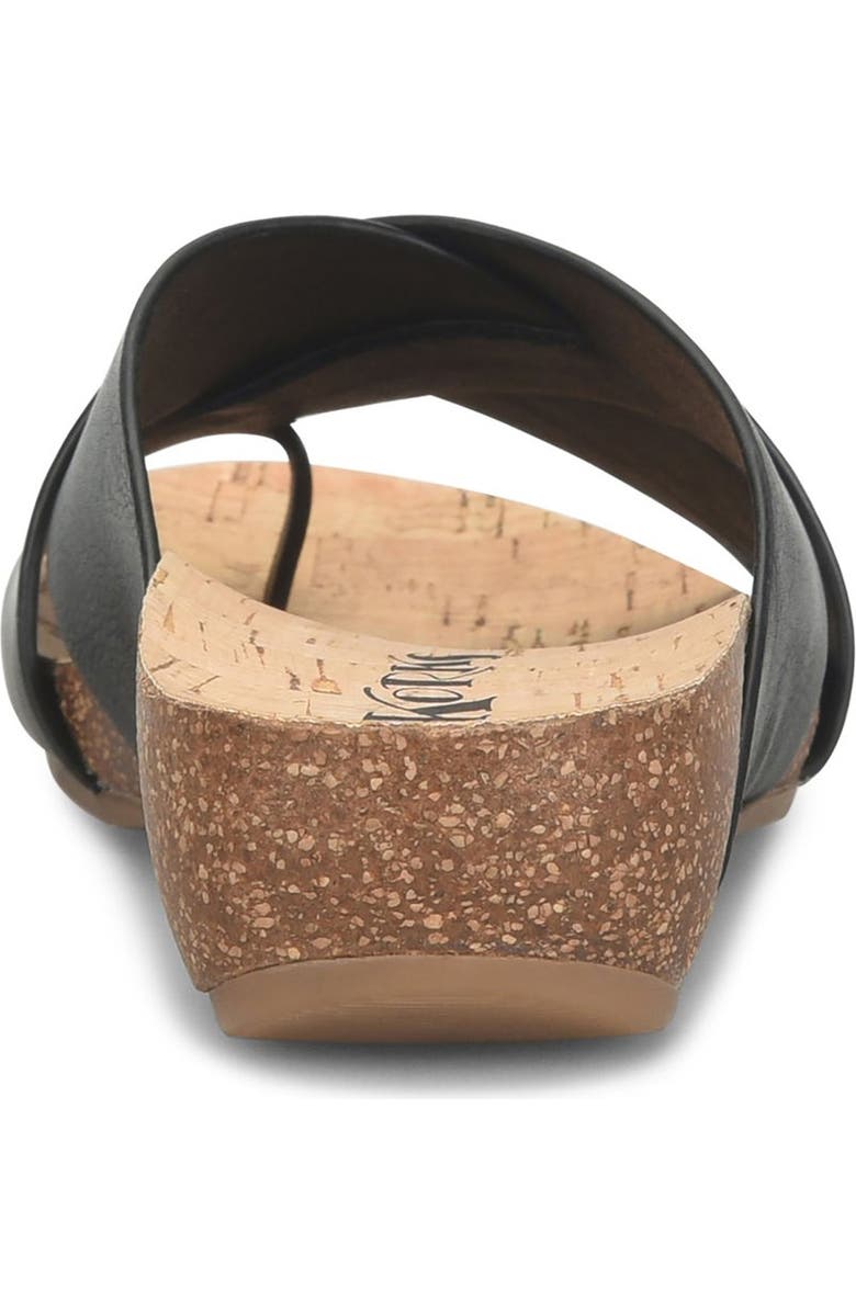 KORKS Micha Toe Post Sandal, Alternate, color, Black