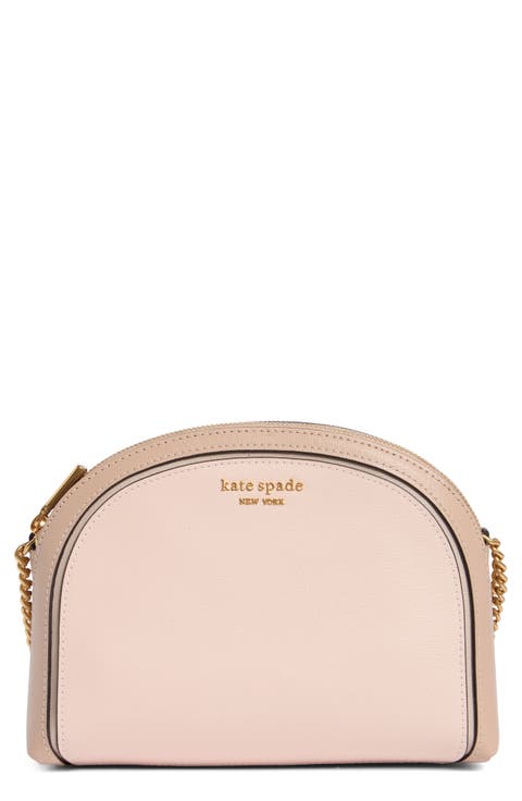 morgan colorblock double zip dome crossbody bag