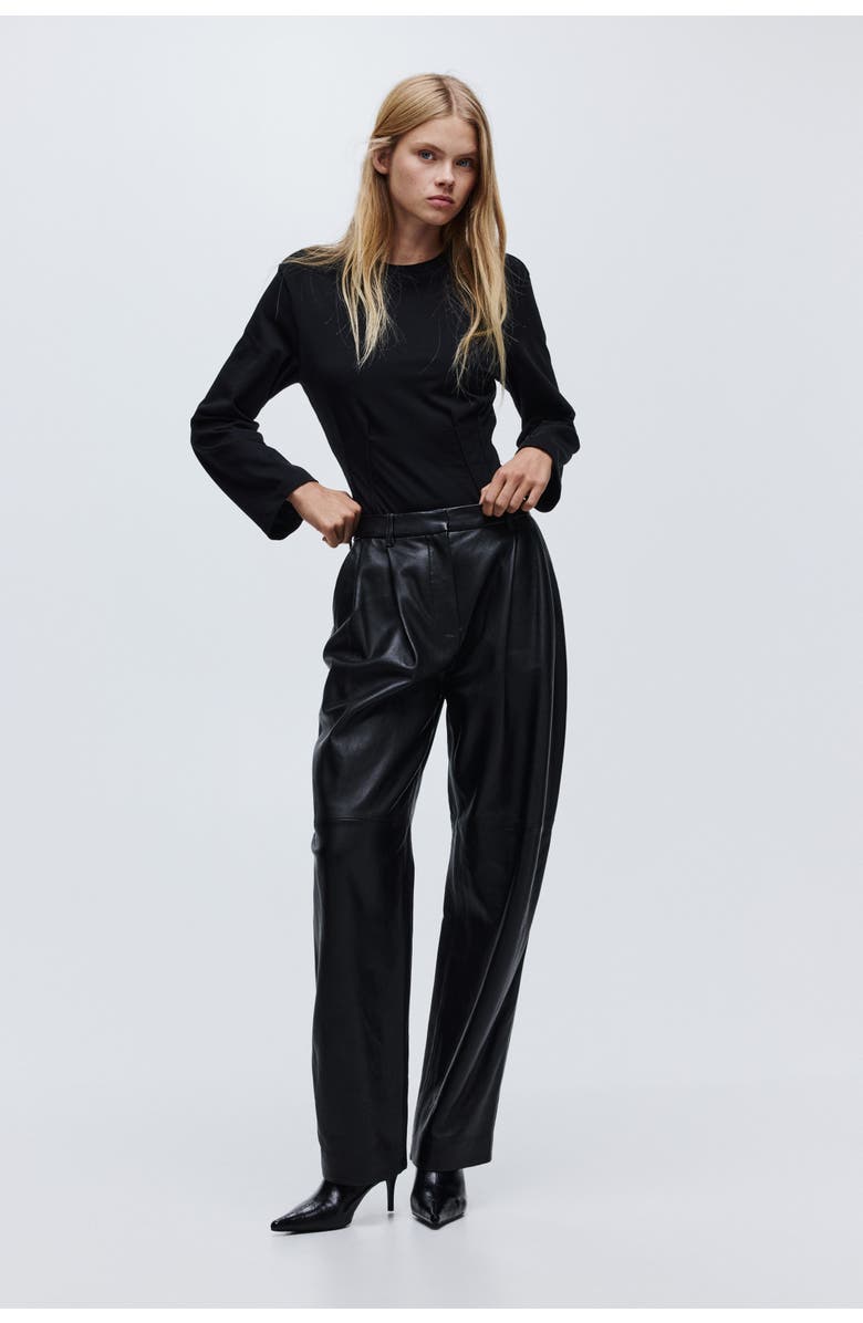 H&M Waisted Body, Alternate, color, Black