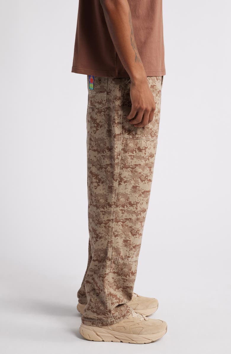 Butter Goods Pixel Camo Work Pants, Alternate, color,
