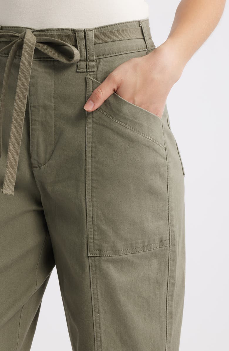 Wit & Wisdom Skyrise Relaxed Straight Leg Twill Pants, Alternate, color, Laurel Oak