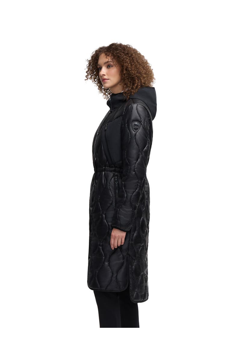 Pajar Sterling Onion Quilted Longline Anorak, Alternate, color, Black