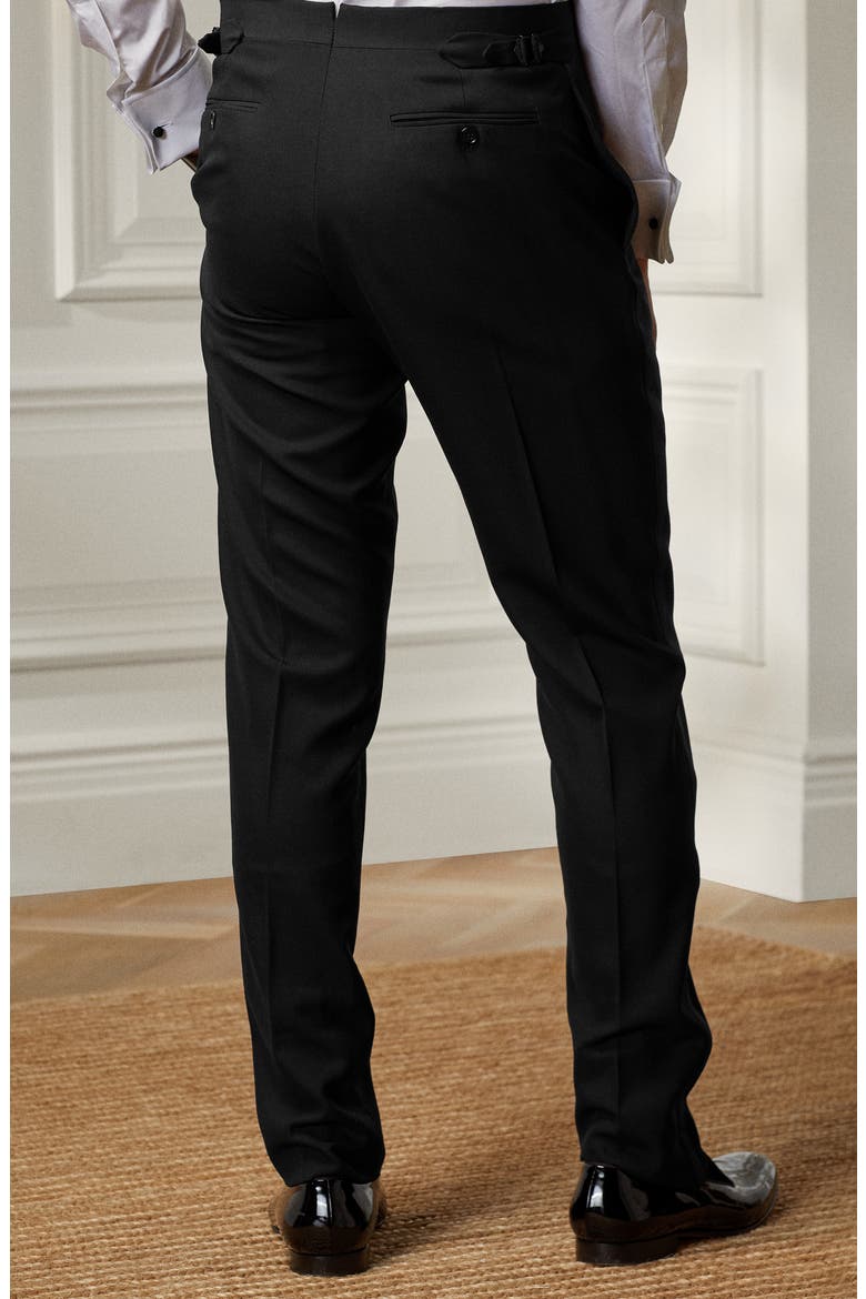 Gregory Wool Barathea Tuxedo, Alternate, color, BLACK