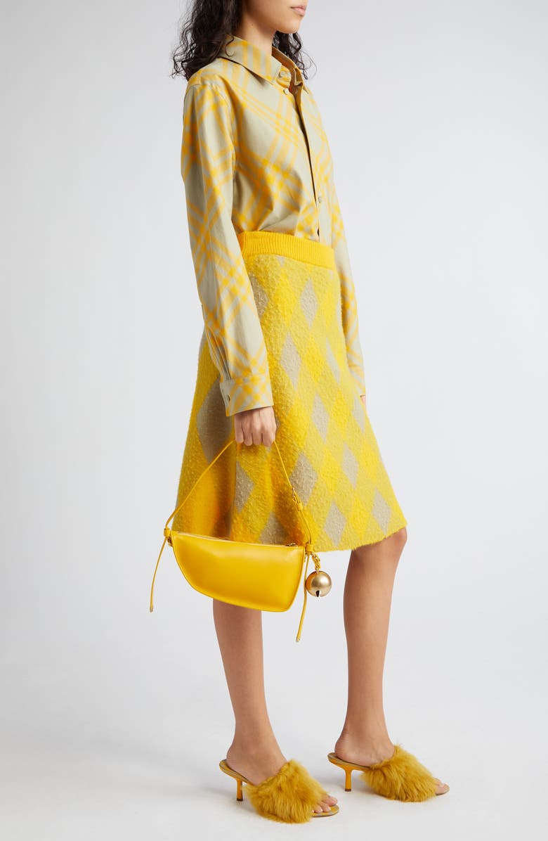 Burberry Relaxed Fit Check Cotton Flannel Button-Up Shirt, Alternate, color, 