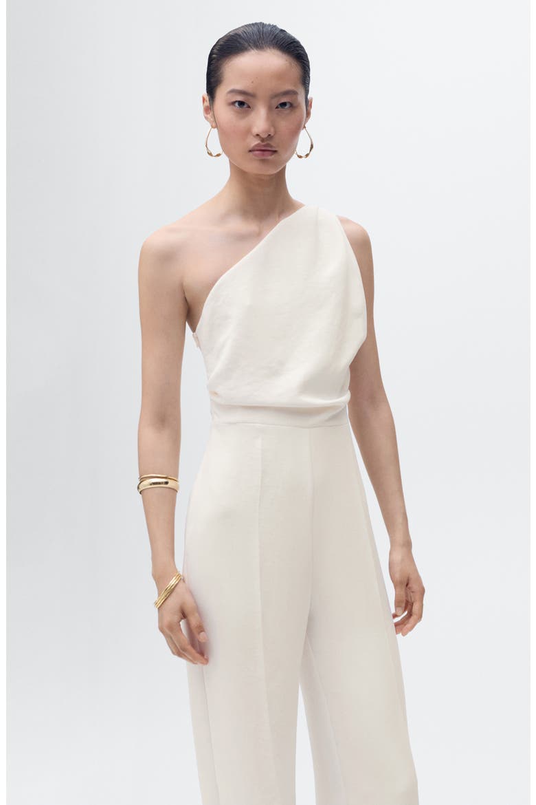 One-Shoulder Jumpsuit, Alternate, color, OFF WHITE