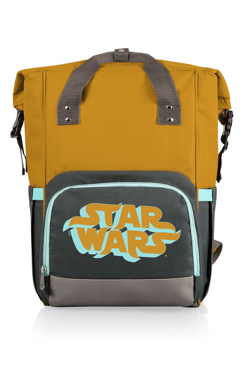 Picnic Time Star Wars<sup>™</sup> Roll Top Cooler Backpack, Main, color, Yellow
