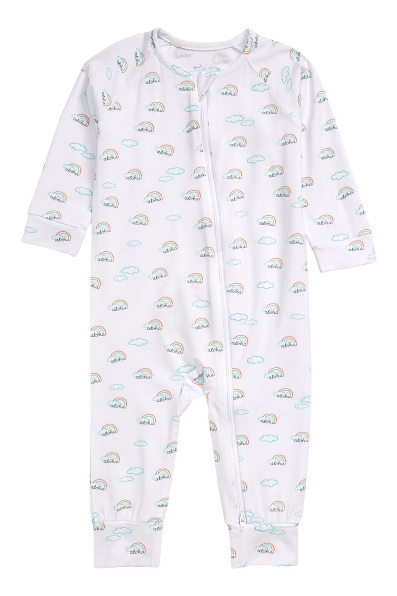 Aloha Zip Romper, Main, color, MULTI