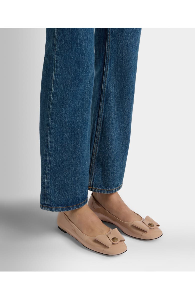 Bally B-Bow Flat in Calf Leather, Alternate, color,