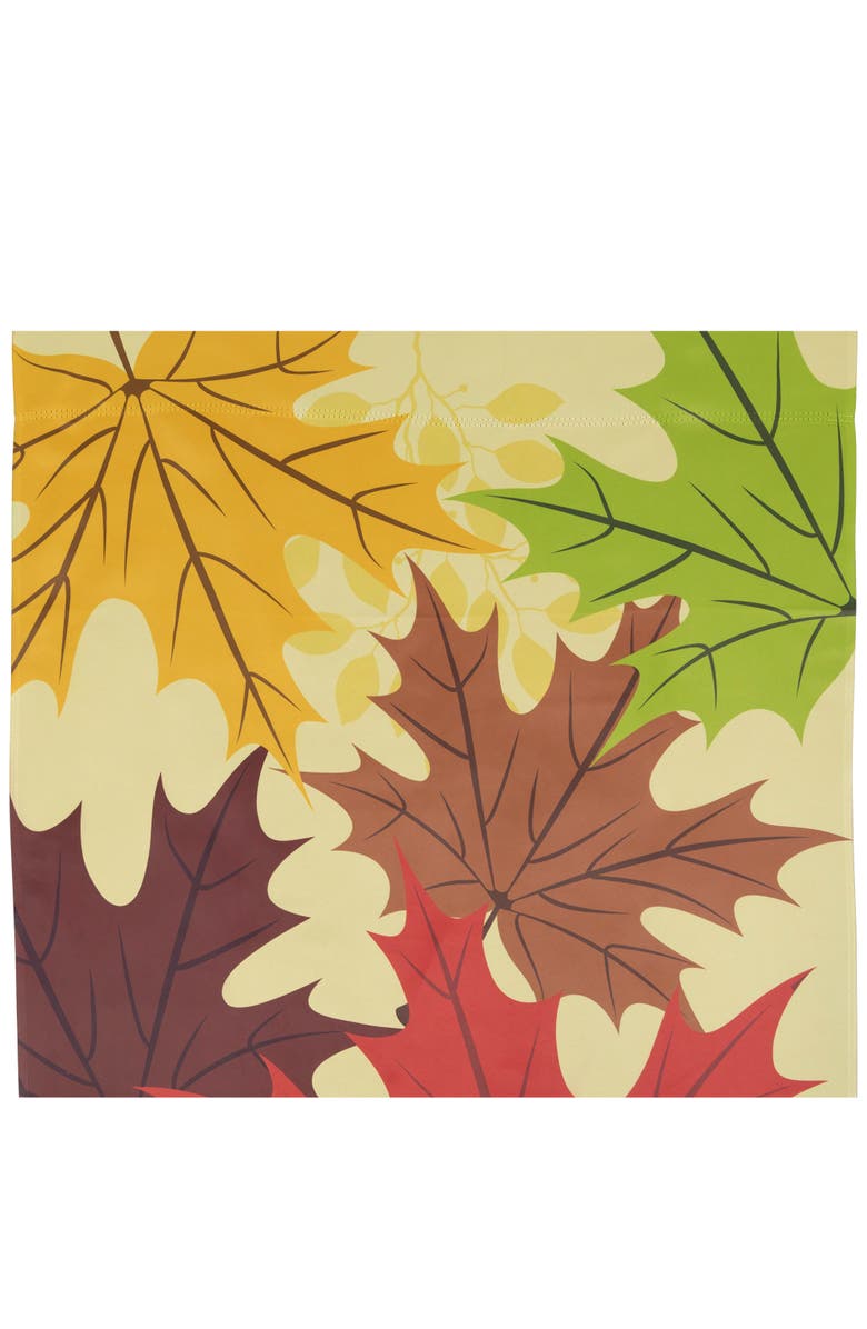 Northlight Red and Yellow Fall Leaves Welcome Outdoor House Flag 28" x 40", Alternate, color, 