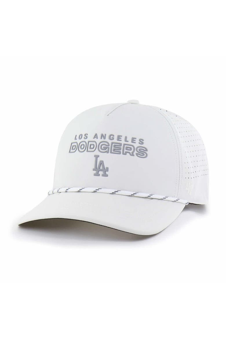 Men's '47  White Los Angeles Dodgers Forward Vault Hitch Adjustable Hat, Main, color, White