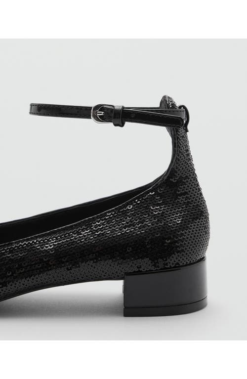 Shop Mango Ankle Strap Pump In Black