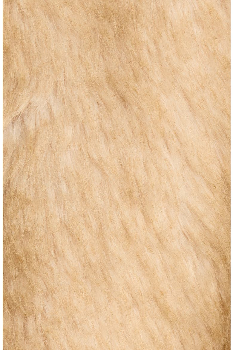 Nathalie Faux Fur Jacket, Alternate, color, BEIGE