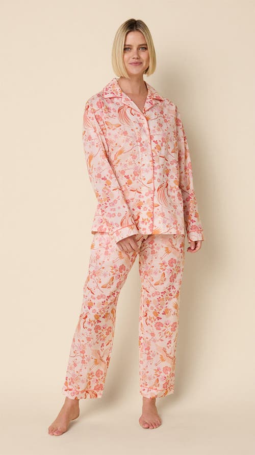 The Cat's Pajamas Voile Pajama Set In Pink