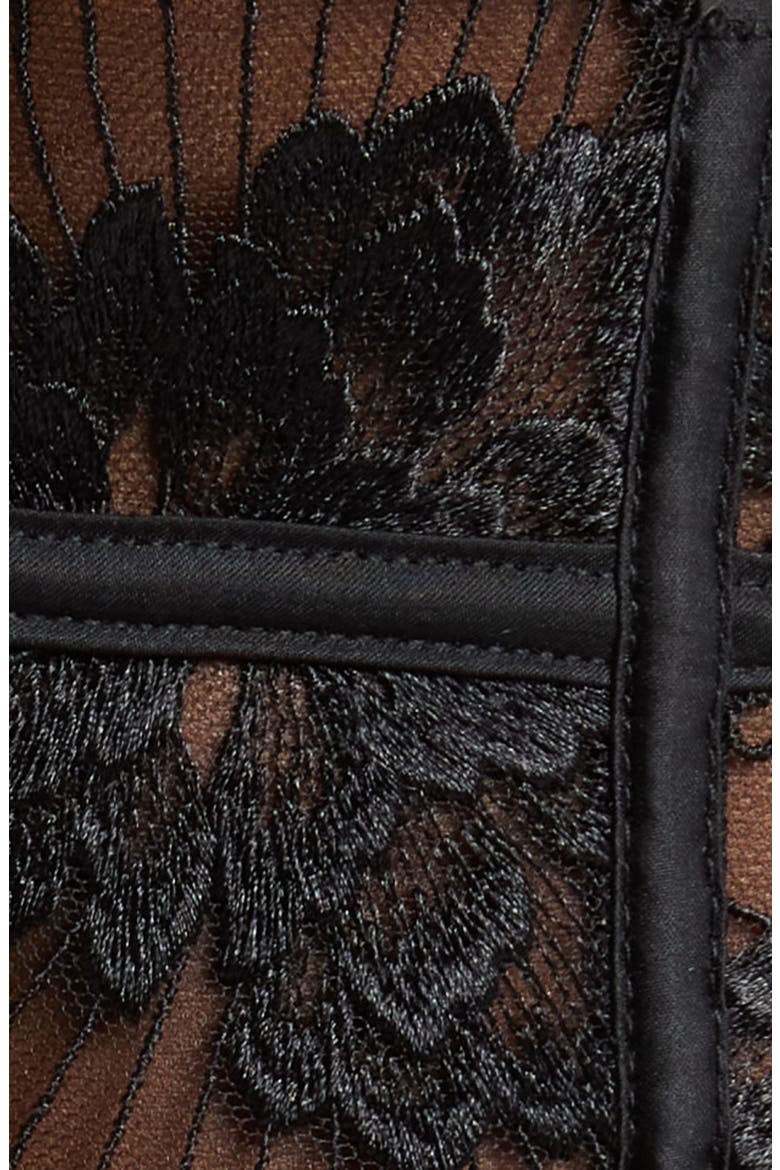 Gabriella Waspie Suspender Belt with Detachable Suspenders, Alternate, color, BLACK