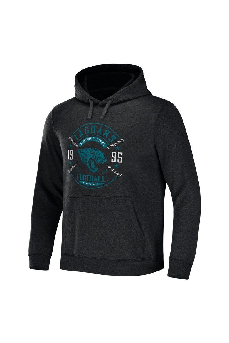 Men's NFL x Darius Rucker Collection by Fanatics Heather Charcoal Jacksonville Jaguars Radar Pullover Hoodie, Alternate, color, Heather Charcoal