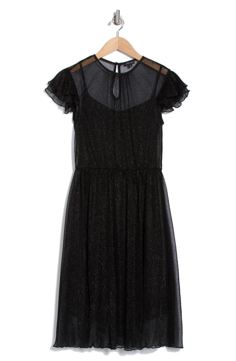 Short Sleeve Sparkle Dress