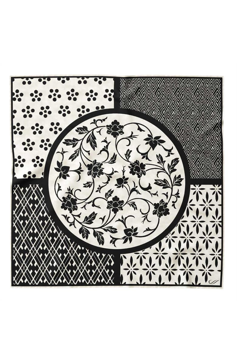 Elizabetta Nadia - Silk Bandana, Main, color, Black