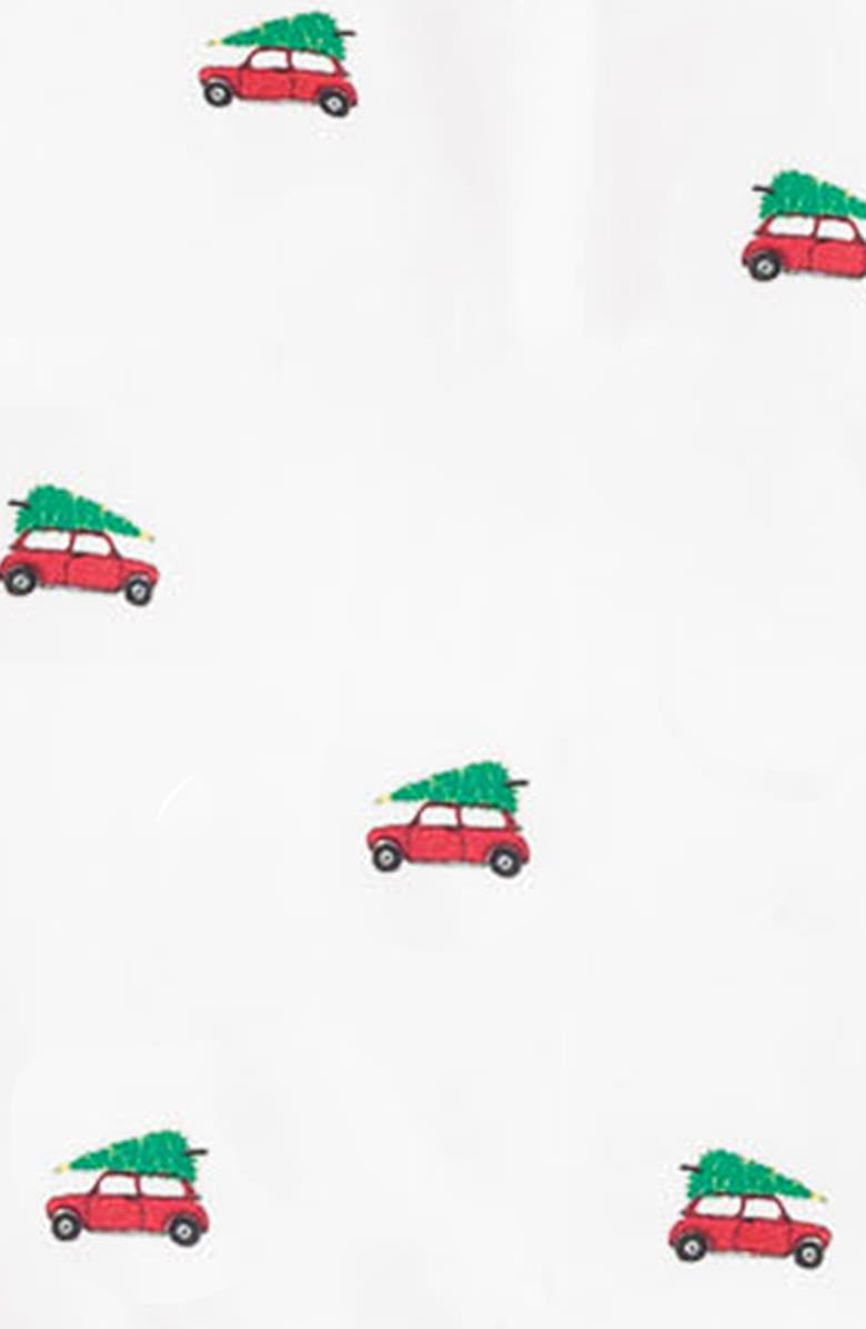 Petite Plume Holiday Journey Cotton Blend Romper, Alternate, color,