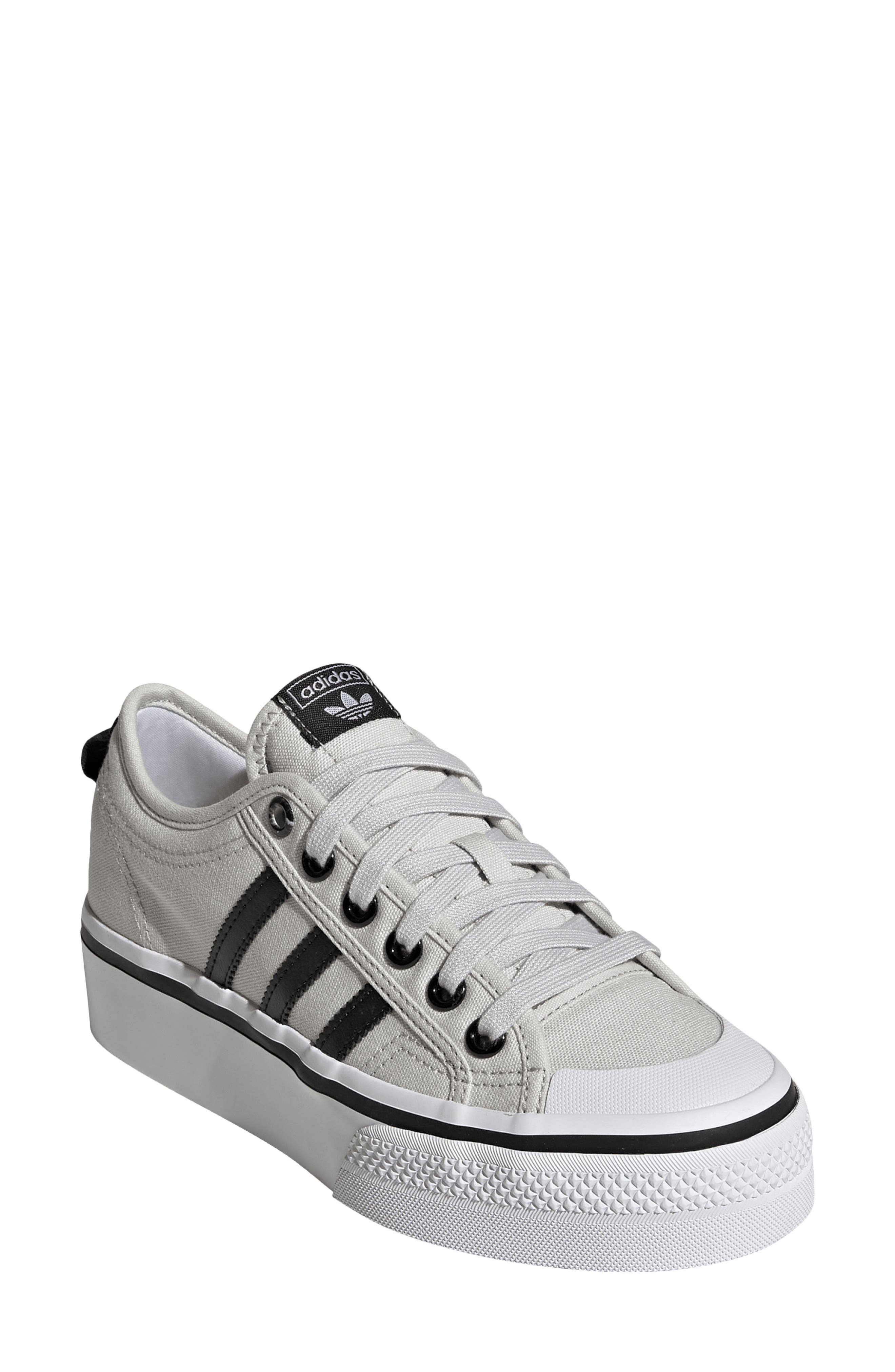 Nizza Platform Sneaker, Main, color, GREY/ CORE BLACK/ WHITE