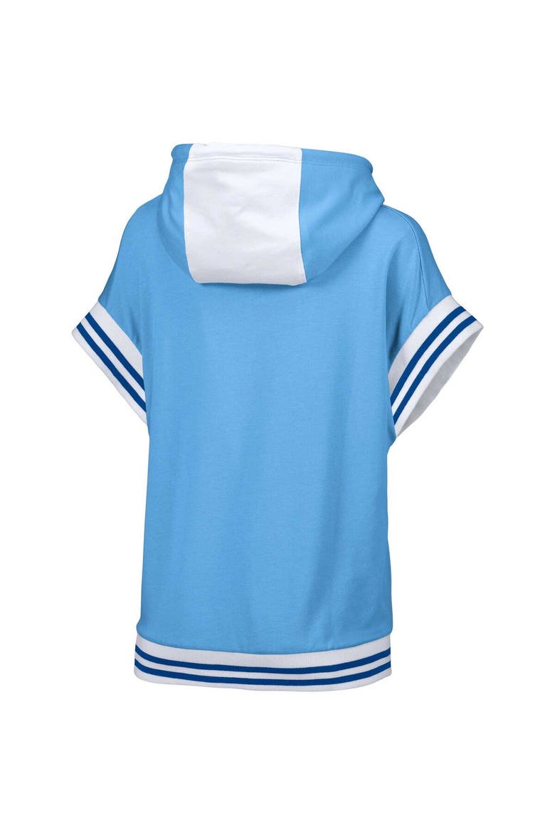 Women's Lusso  Light Blue St. Louis Cardinals Mabel Tri-Blend Short Sleeve Pullover Hoodie, Alternate, color, Light Blue