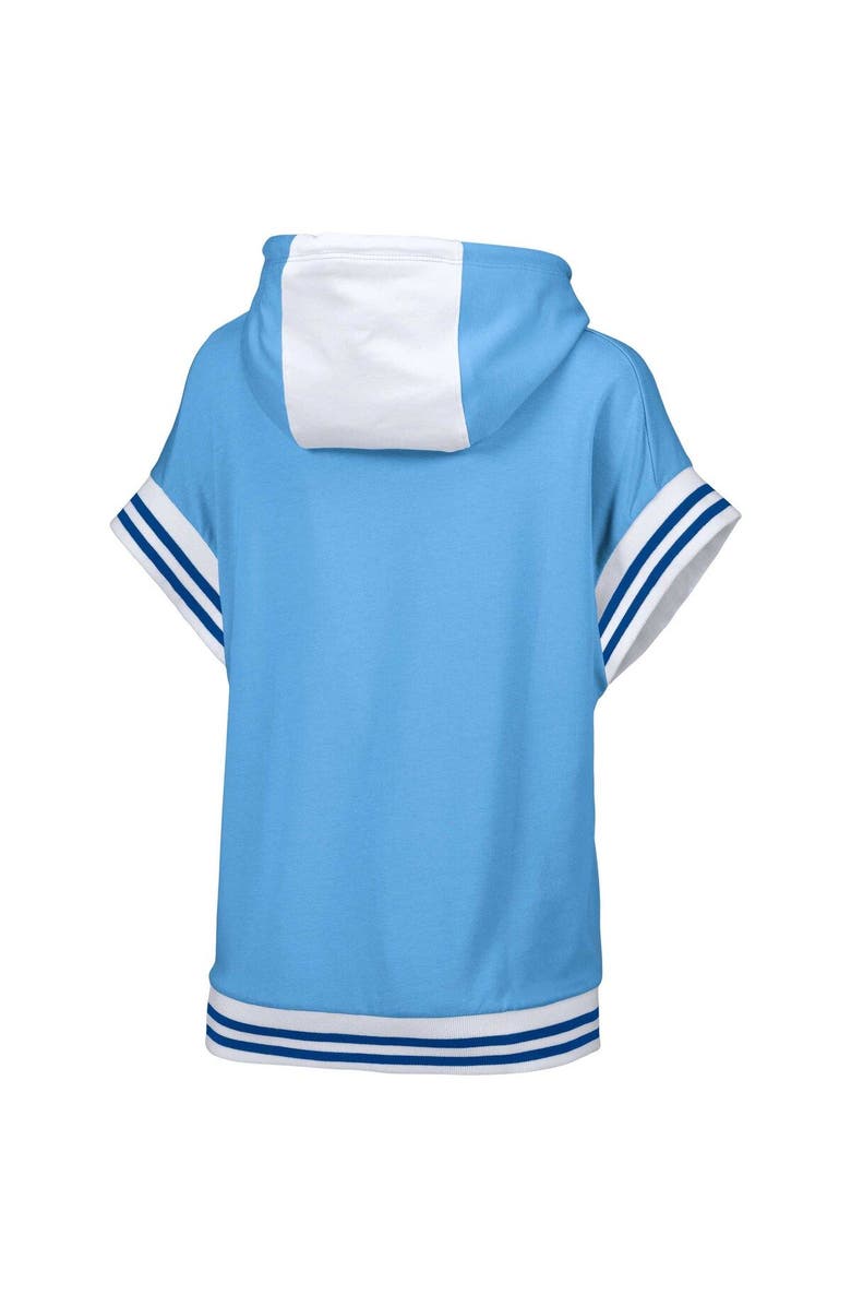 LUSSO Women's Lusso  Light Blue St. Louis Cardinals Mabel Tri-Blend Short Sleeve Pullover Hoodie, Alternate, color, Light Blue