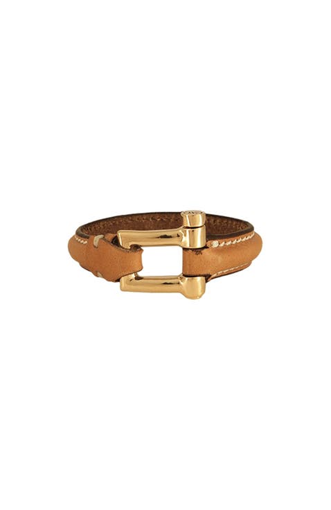 Shackle Bracelet Dune Leather