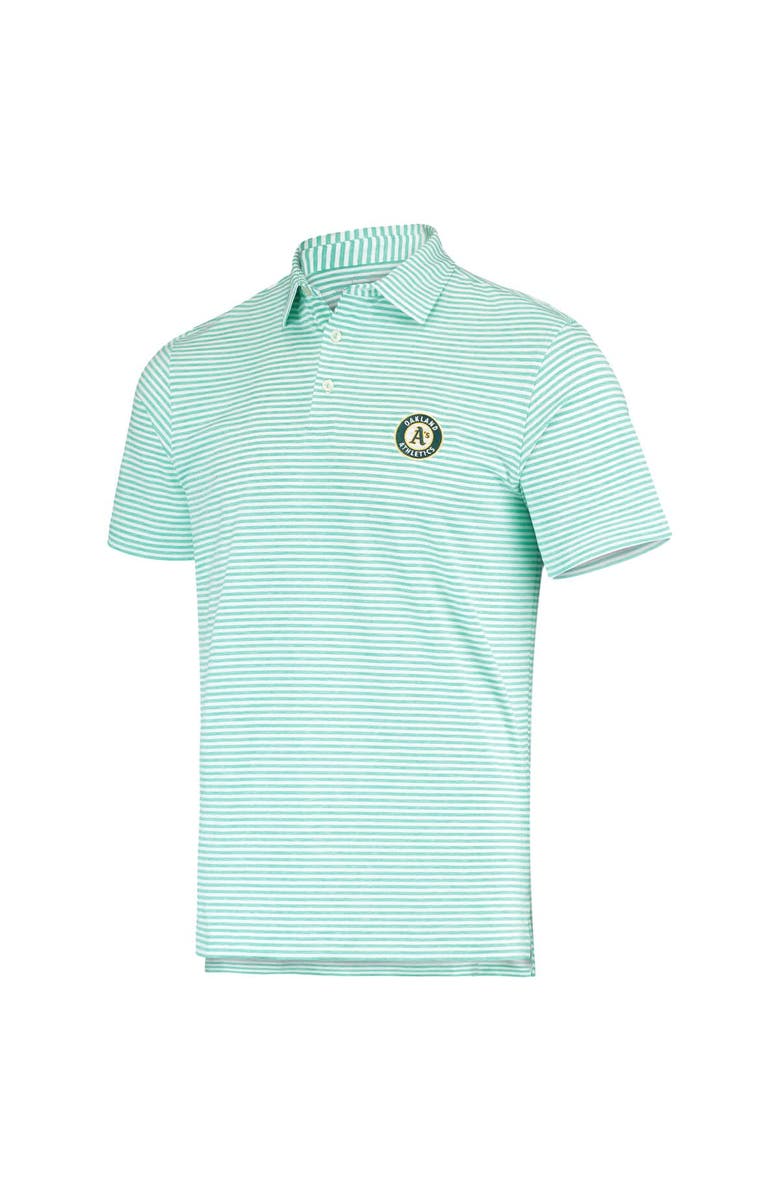 vineyard vines Men's Vineyard Vines Green Oakland Athletics Heathered Winstead Sankaty Polo, Alternate, color, Green
