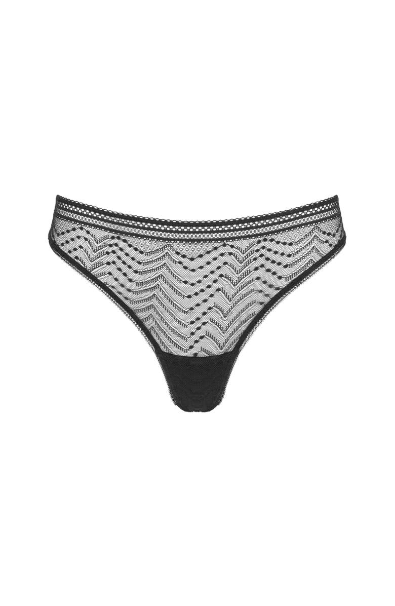 Huit Eclatante Tanga, Main, color, Black