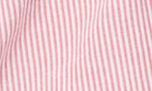 Edikted Danna Pinstripe Shorts In Pink