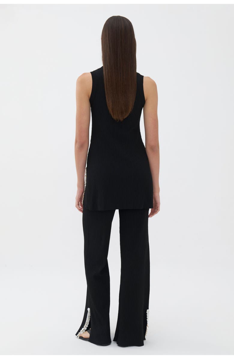 Nocturne Mother of Pearl Beaded Knit Pants, Alternate, color, 