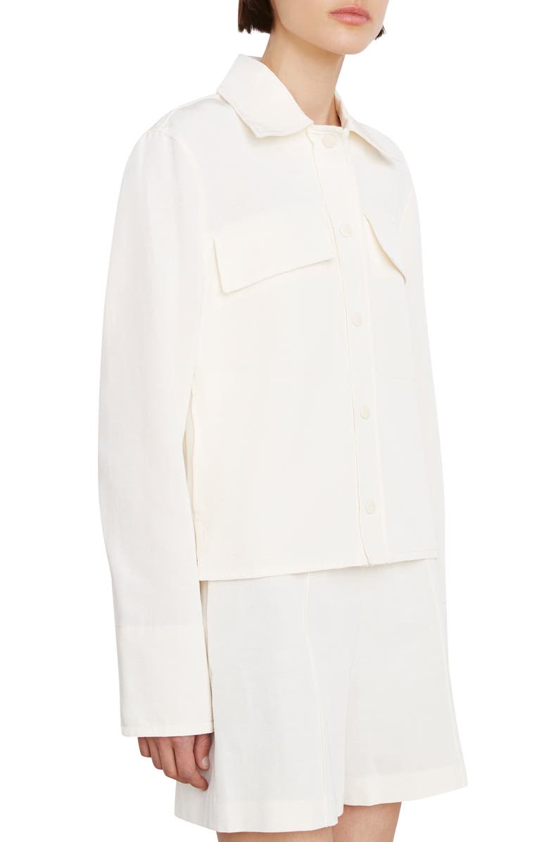Vince Textured Cotton Blend Shirt Jacket, Main, color, 