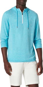 Bugatchi Quarter Zip Performance Hoodie