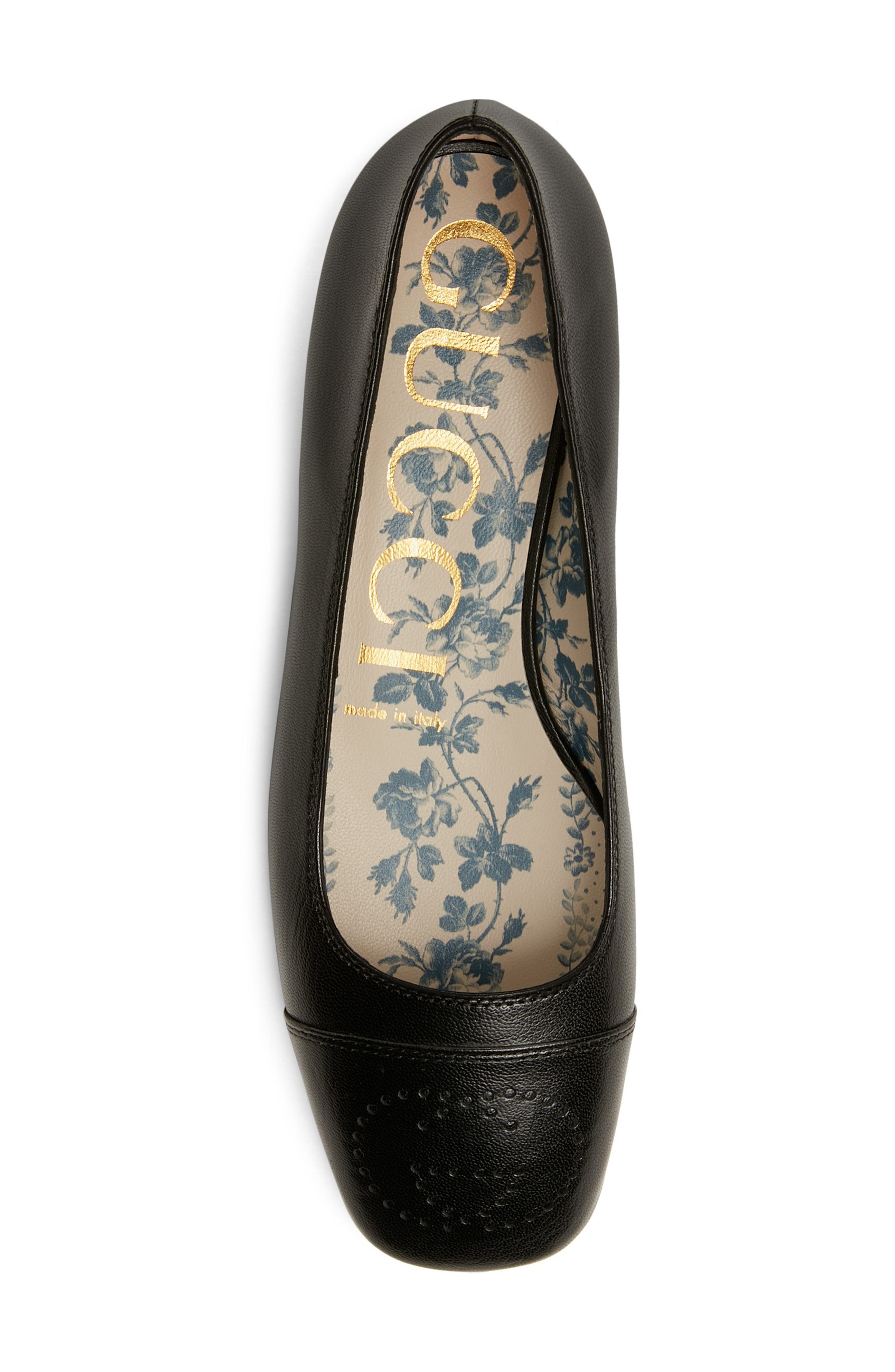 Gucci Hills Logo Ballet Flat, Alternate, color, 