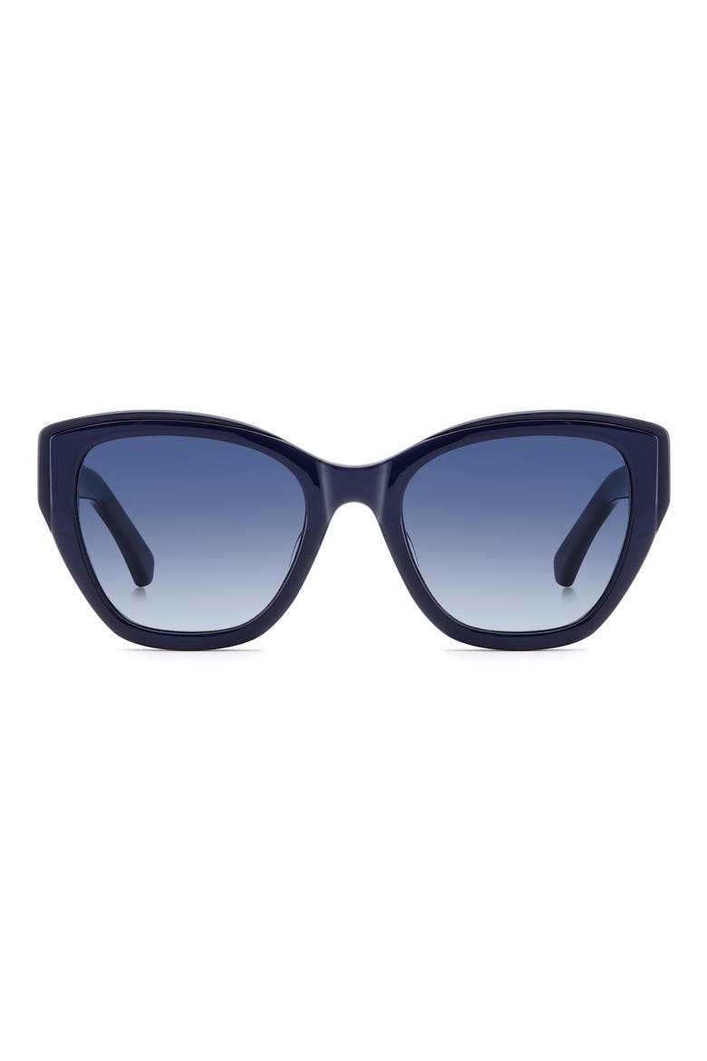 yolanda 51mm gradient cat eye sunglasses, Main, color, BLUE/ DARK BLUE