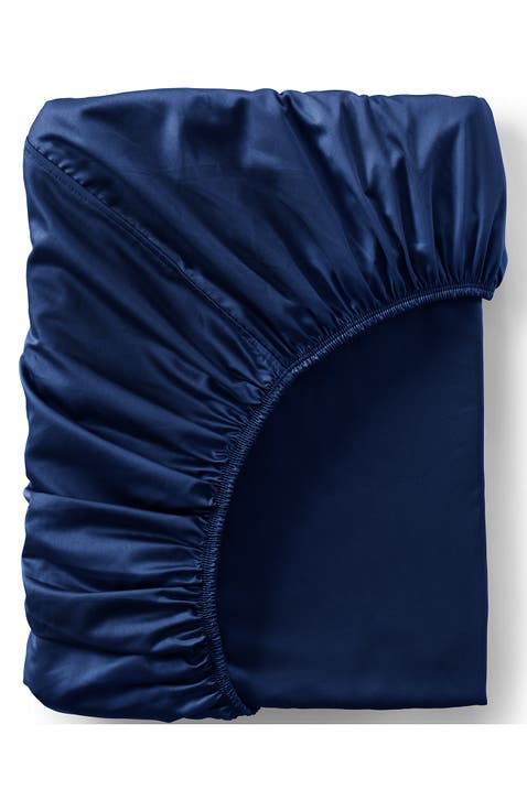417 Thread Count Premium Supima Cotton No Iron Sateen Fitted Bed Sheet