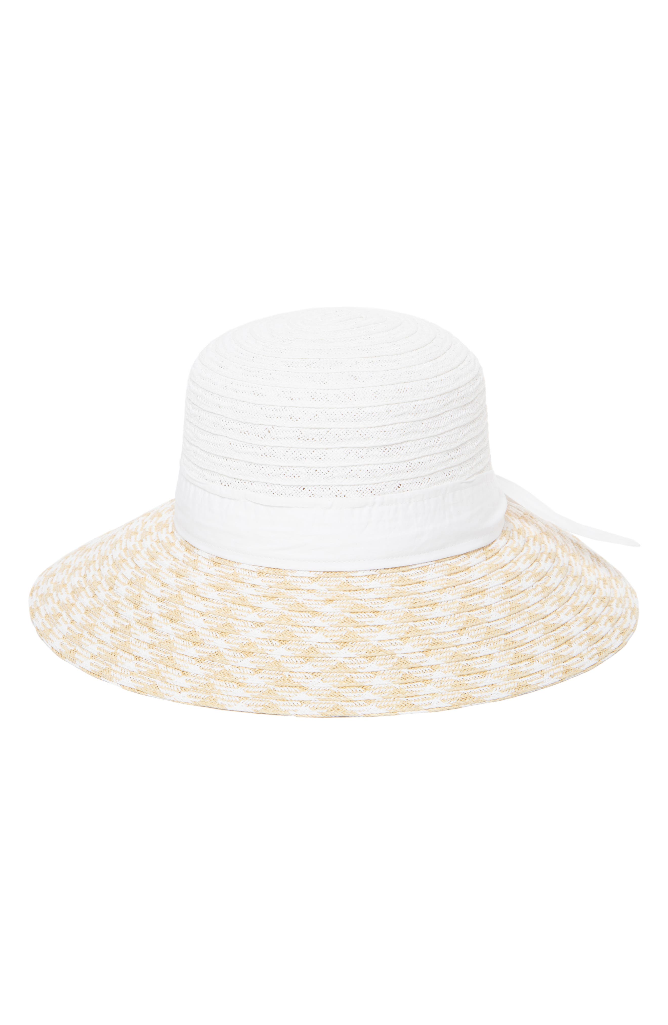 San Diego Hat Contrast Brim Woven Hat
