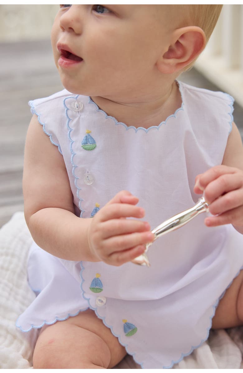 Little English Sleeveless Davis Day Set, Alternate, color, Sailboats