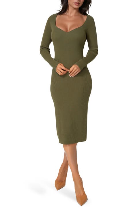 Long Sleeve Sweater Dress