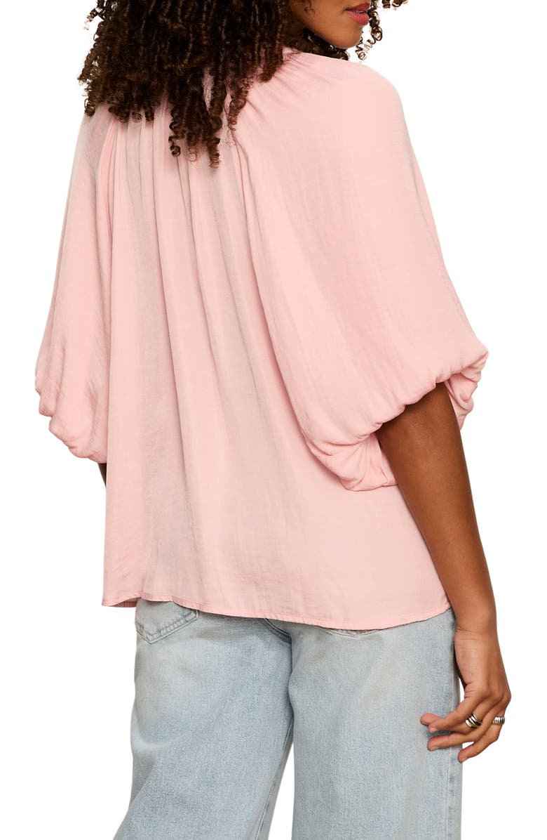 Sanctuary Plenty of Love Crinkle Button-Up Top, Alternate, color, Light Bloom Pink