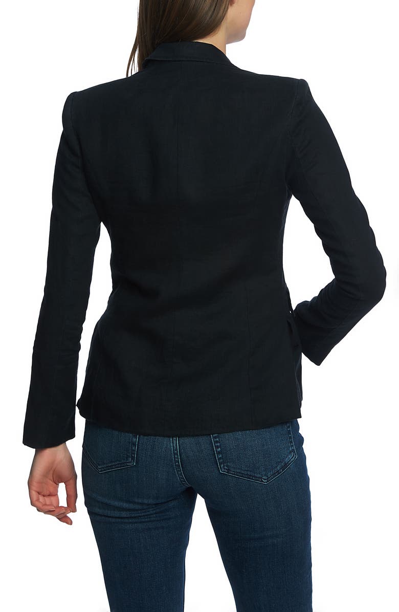 1.STATE Double Breasted Linen Blazer, Alternate, color, 