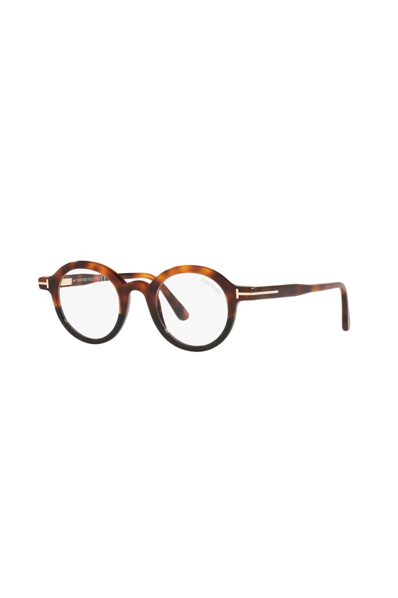 45mm Round optical glasses, Main, color, Tortoise