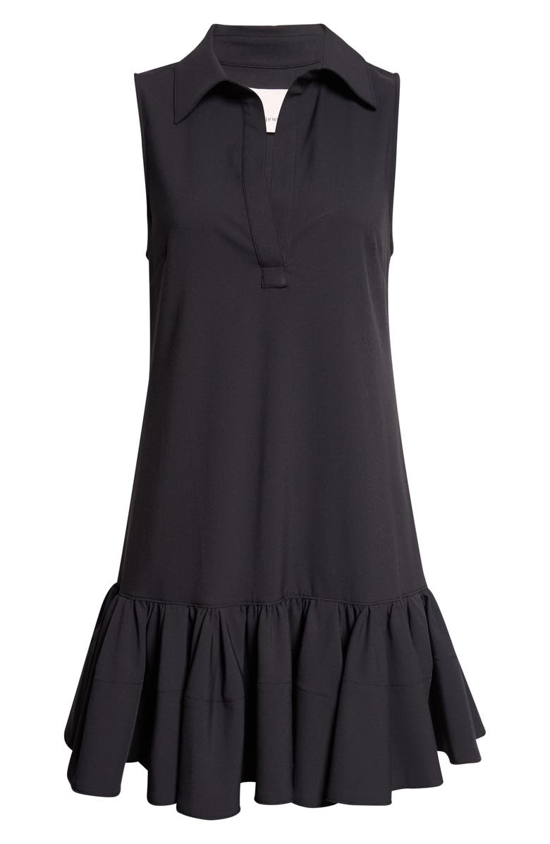 Cinq à Sept Rayne Sleeveless Flounce Hem Dress, Alternate, color, Black