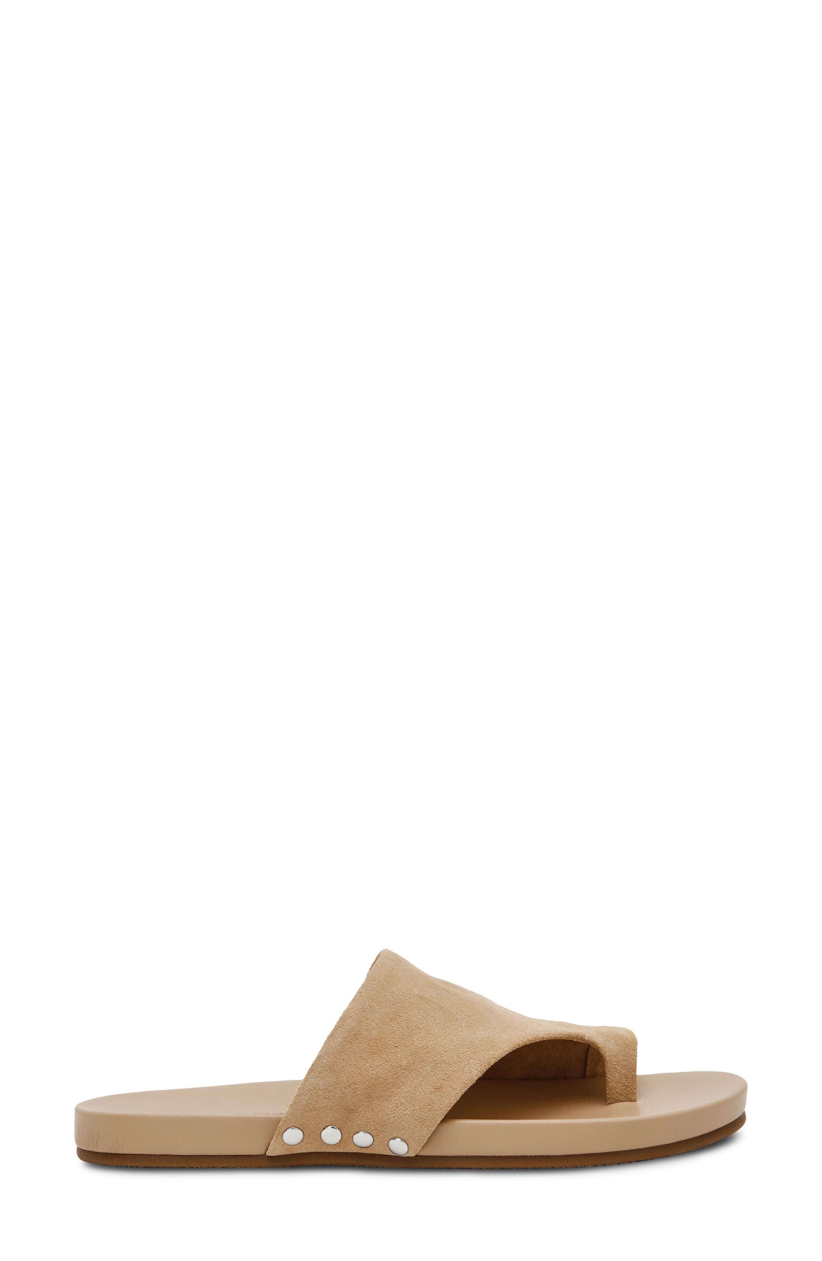 Kessey Slide Sandal, Alternate, color, SAND SUEDE