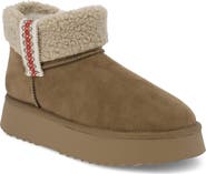 MIA Iceland Faux Shearling Platform Bootie