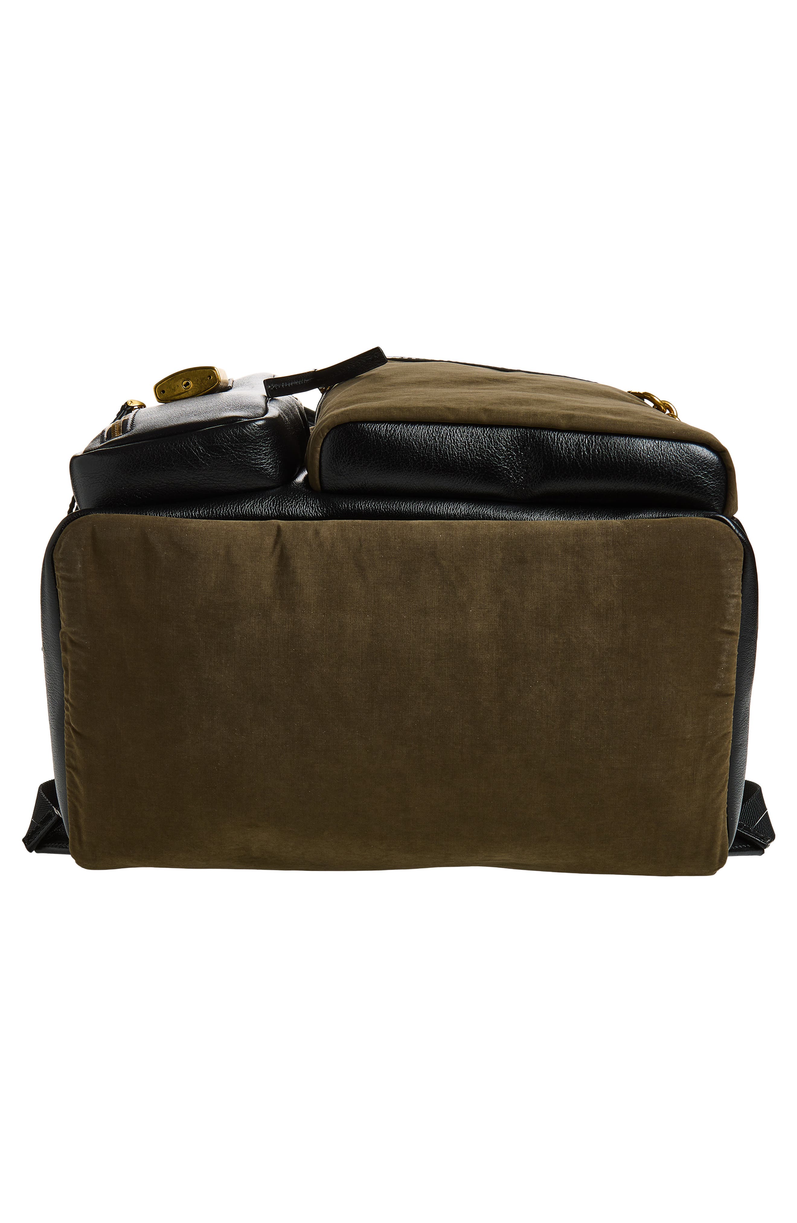 Balmain Pulse Backpack, Alternate, color, Uij Khaki/ Black